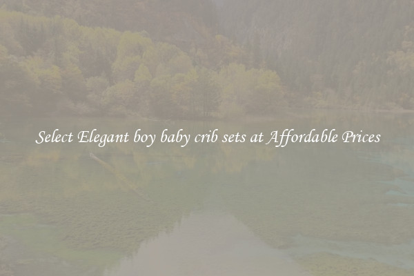 Select Elegant boy baby crib sets at Affordable Prices