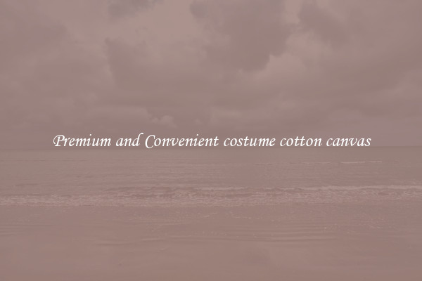 Premium and Convenient costume cotton canvas
