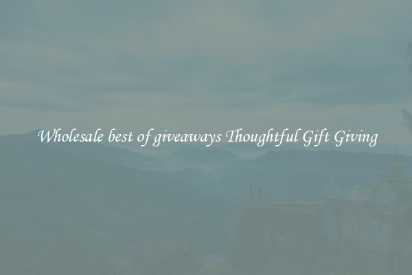 Wholesale best of giveaways Thoughtful Gift Giving