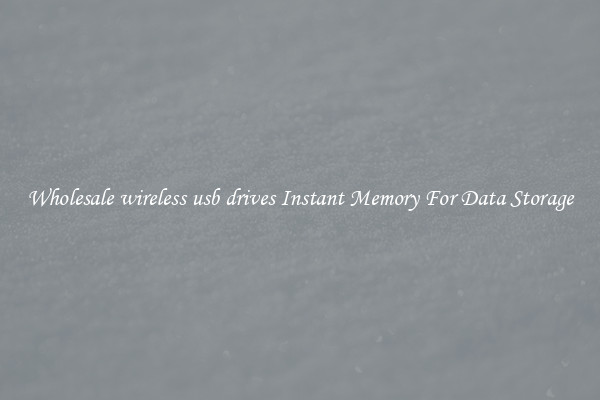 Wholesale wireless usb drives Instant Memory For Data Storage