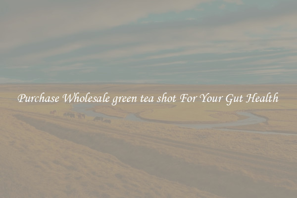 Purchase Wholesale green tea shot For Your Gut Health 