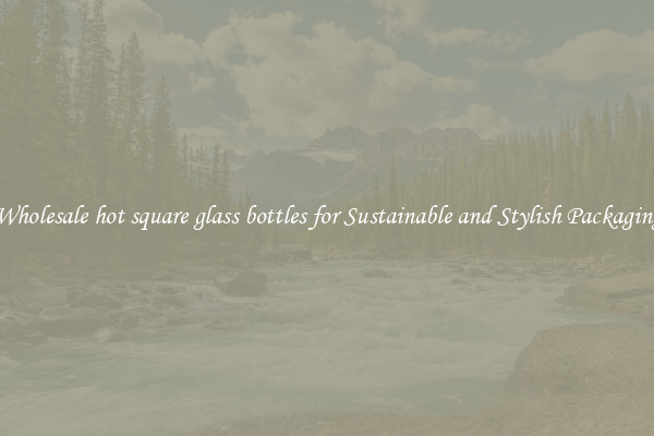 Wholesale hot square glass bottles for Sustainable and Stylish Packaging