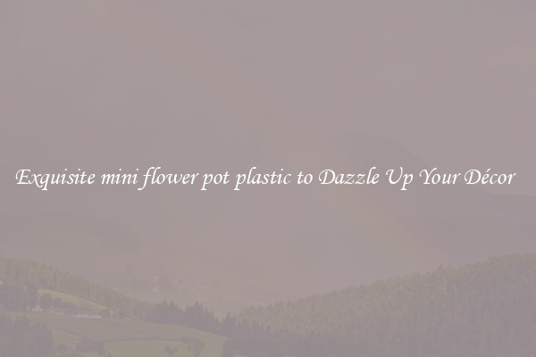 Exquisite mini flower pot plastic to Dazzle Up Your Décor  