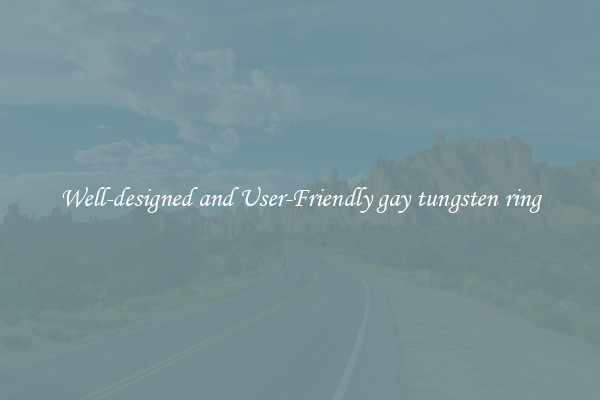 Well-designed and User-Friendly gay tungsten ring