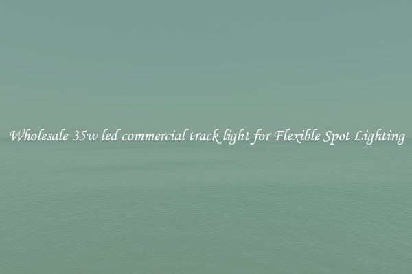 Wholesale 35w led commercial track light for Flexible Spot Lighting