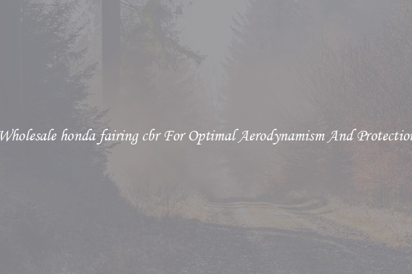 Wholesale honda fairing cbr For Optimal Aerodynamism And Protection