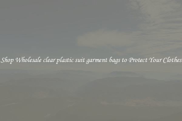 Shop Wholesale clear plastic suit garment bags to Protect Your Clothes