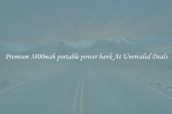 Premium 3800mah portable power bank At Unrivaled Deals