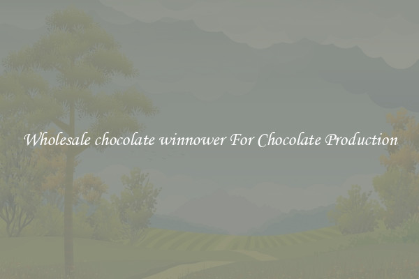 Wholesale chocolate winnower For Chocolate Production