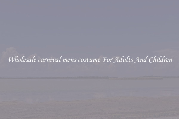 Wholesale carnival mens costume For Adults And Children